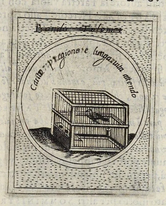 An illustration from Teatro d'imprese, 1623, leaf 806