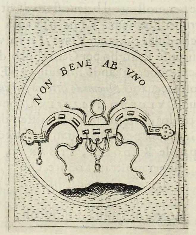 An illustration from Teatro d'imprese, 1623, leaf 865