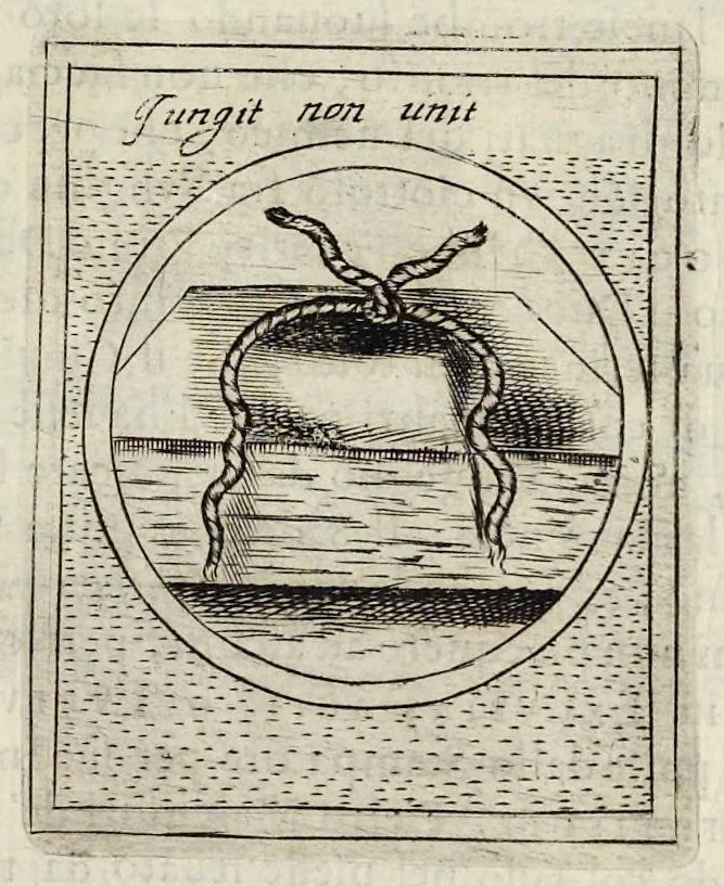 An illustration from Teatro d'imprese, 1623, leaf 884