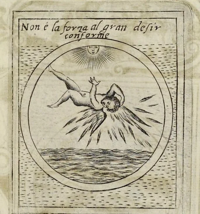 An illustration from Teatro d'imprese, 1623, leaf 906