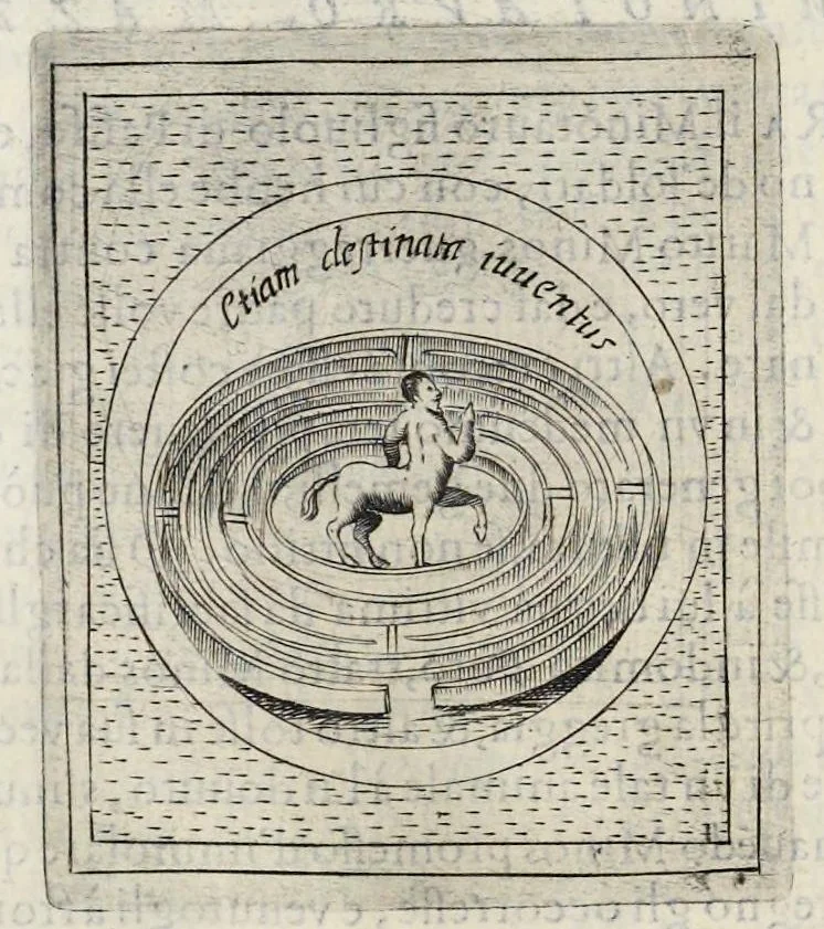 An illustration from Teatro d'imprese, 1623, leaf 985