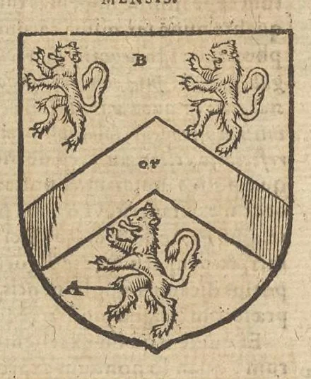 An illustration from Apostolatus Benedictinorum in Anglia, siue, Disceptatio historica, de antiquitate ordinis congregationisque monachorum nigrorum S. Benedicti in regno Angliae : in qua demonstratur S. Gregorium, eius nationis apostolum, fuisse benedictinum : ostenditur etiam obiter quanto numero, quibusque temporibus, alij ordines religiosorum, in eodem regno coeperint agnosci : cum appendice copiosa instrumentorum venerandae vetustatis ..., 1626, leaf 246