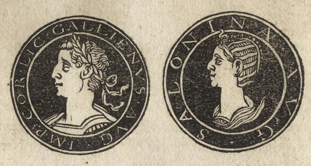 An illustration from Imperatorum et Caesarum vitæ : cum imaginibus ad uiuam effigiem expressis, 1534, leaf 101