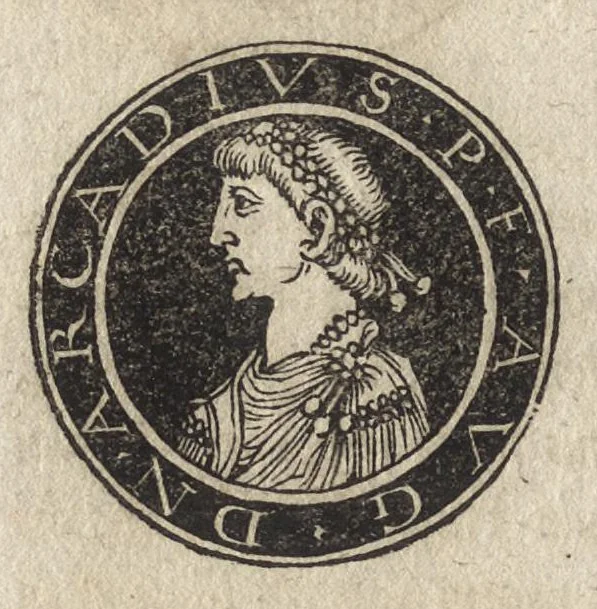 An illustration from Imperatorum et Caesarum vitæ : cum imaginibus ad uiuam effigiem expressis, 1534, leaf 135