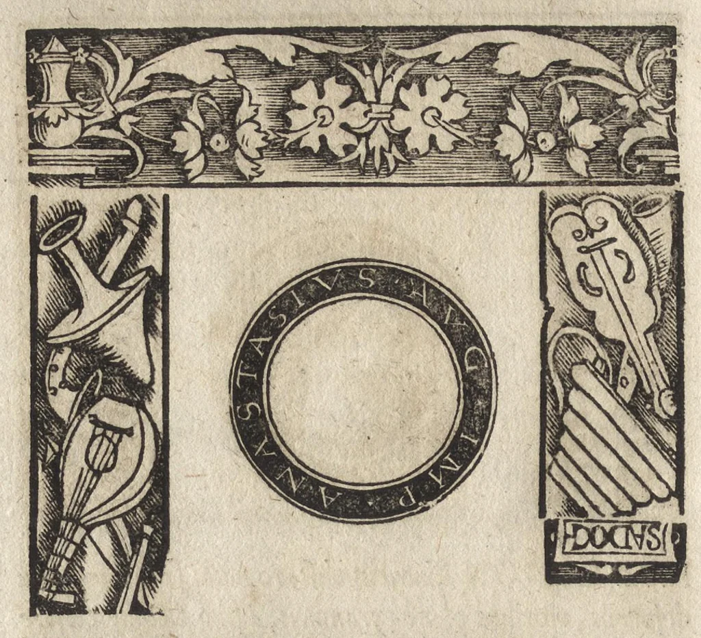 An illustration from Imperatorum et Caesarum vitæ : cum imaginibus ad uiuam effigiem expressis, 1534, leaf 141