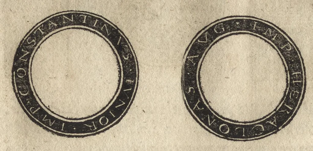 An illustration from Imperatorum et Caesarum vitæ : cum imaginibus ad uiuam effigiem expressis, 1534, leaf 149