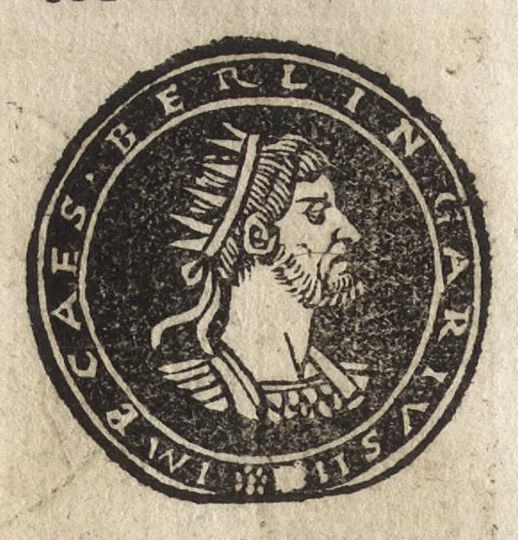 An illustration from Imperatorum et Caesarum vitæ : cum imaginibus ad uiuam effigiem expressis, 1534, leaf 169