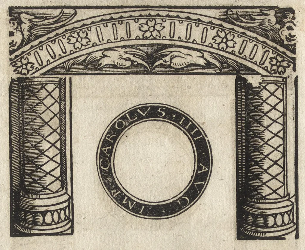 An illustration from Imperatorum et Caesarum vitæ : cum imaginibus ad uiuam effigiem expressis, 1534, leaf 187