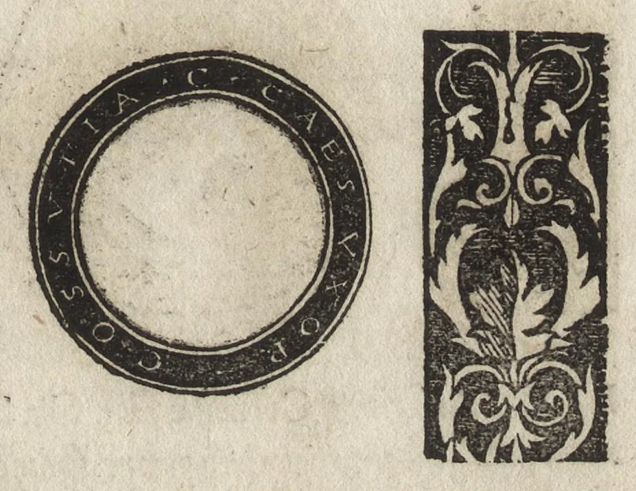 An illustration from Imperatorum et Caesarum vitæ : cum imaginibus ad uiuam effigiem expressis, 1534, leaf 22