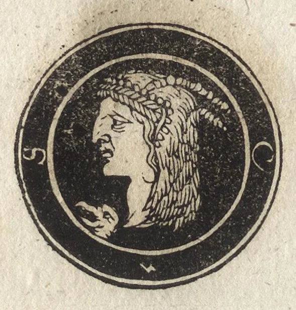 An illustration from Imperatorum et Caesarum vitæ : cum imaginibus ad uiuam effigiem expressis, 1534, leaf 225