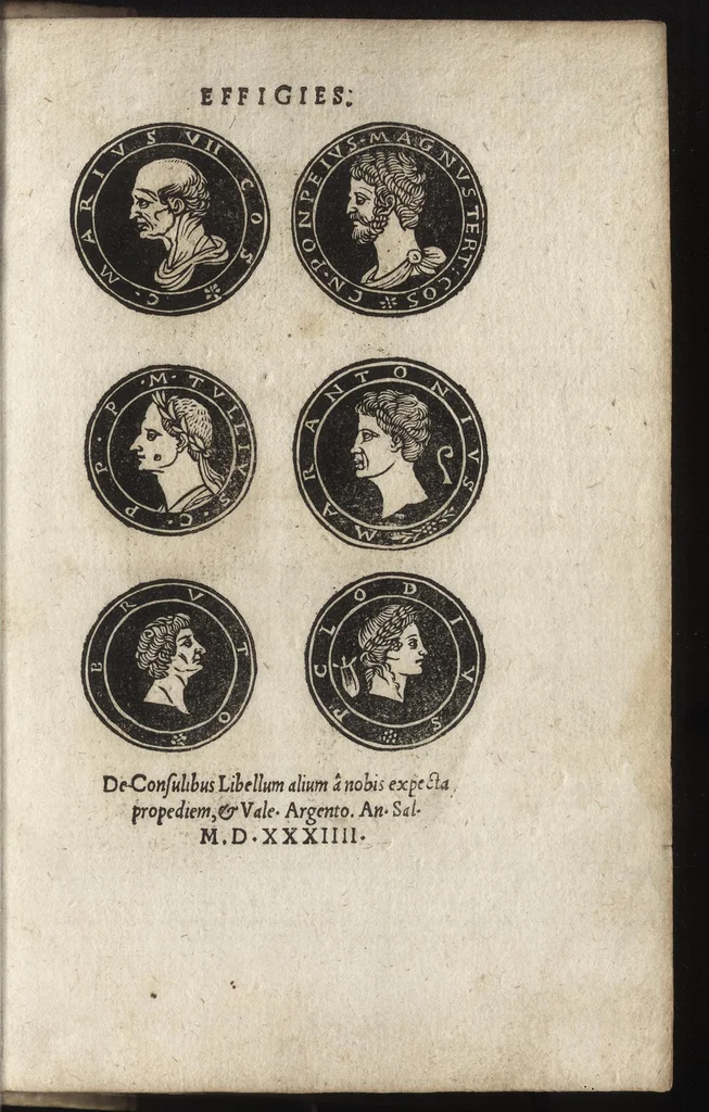 An illustration from Imperatorum et Caesarum vitæ : cum imaginibus ad uiuam effigiem expressis, 1534, leaf 230