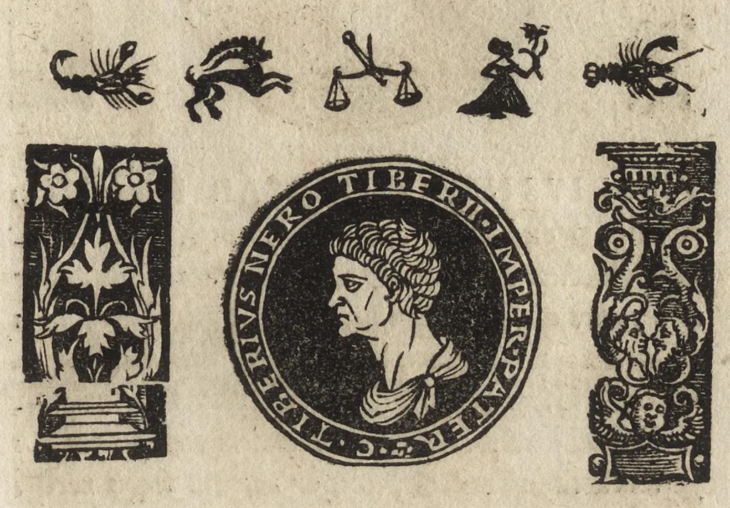 An illustration from Imperatorum et Caesarum vitæ : cum imaginibus ad uiuam effigiem expressis, 1534, leaf 30
