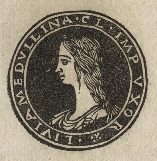 An illustration from Imperatorum et Caesarum vitæ : cum imaginibus ad uiuam effigiem expressis, 1534, leaf 40