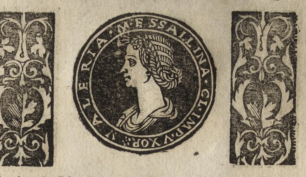 An illustration from Imperatorum et Caesarum vitæ : cum imaginibus ad uiuam effigiem expressis, 1534, leaf 42