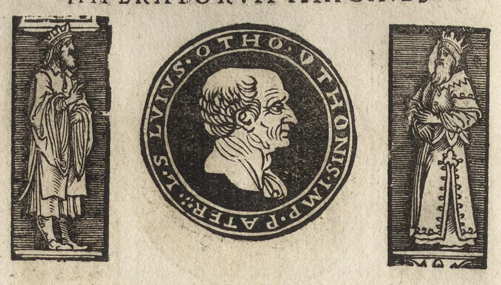 An illustration from Imperatorum et Caesarum vitæ : cum imaginibus ad uiuam effigiem expressis, 1534, leaf 53