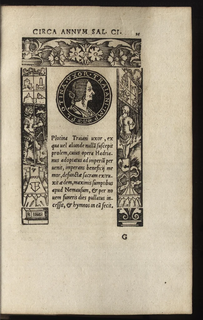 An illustration from Imperatorum et Caesarum vitæ : cum imaginibus ad uiuam effigiem expressis, 1534, leaf 68