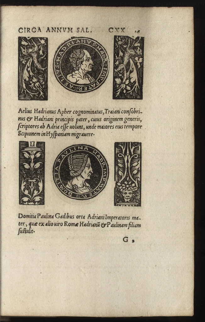 An illustration from Imperatorum et Caesarum vitæ : cum imaginibus ad uiuam effigiem expressis, 1534, leaf 70