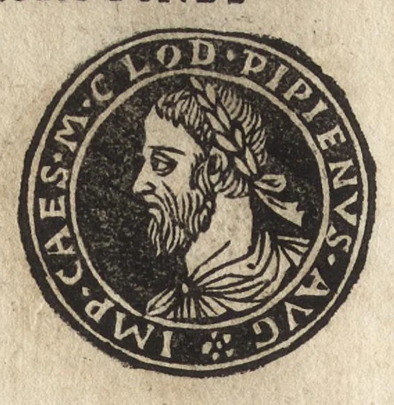 An illustration from Imperatorum et Caesarum vitæ : cum imaginibus ad uiuam effigiem expressis, 1534, leaf 93