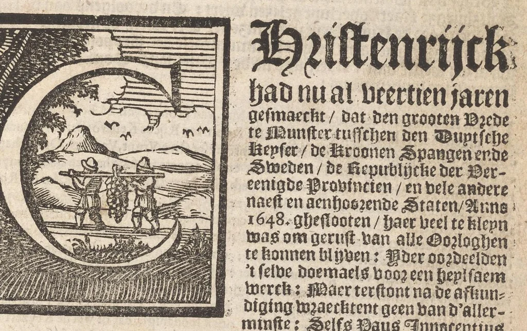 An illustration from Hollandtsche Mercurius : behelzende het ghedenckweerdighste in Christenrijck voor-ghevallen, binnen 't gantsche jaer .., 1650, leaf 738