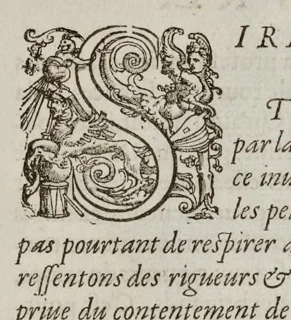 An illustration from Liure d'architecture : contenant plusievrs portiques de differentes inuentions sur les cinq ordres de colomnes, 1640, leaf 10