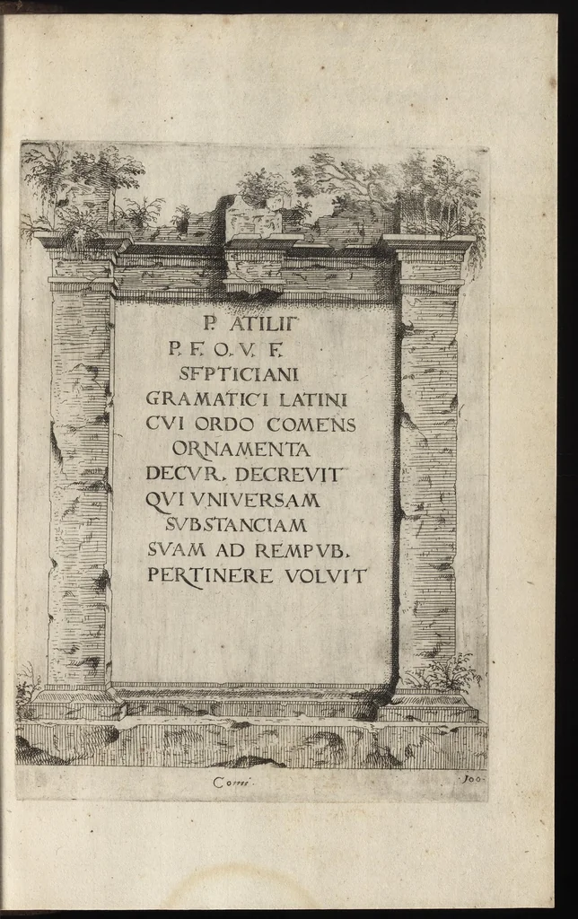 An illustration from Monumenta illustrium virorum, et elogia, 1638, leaf 208