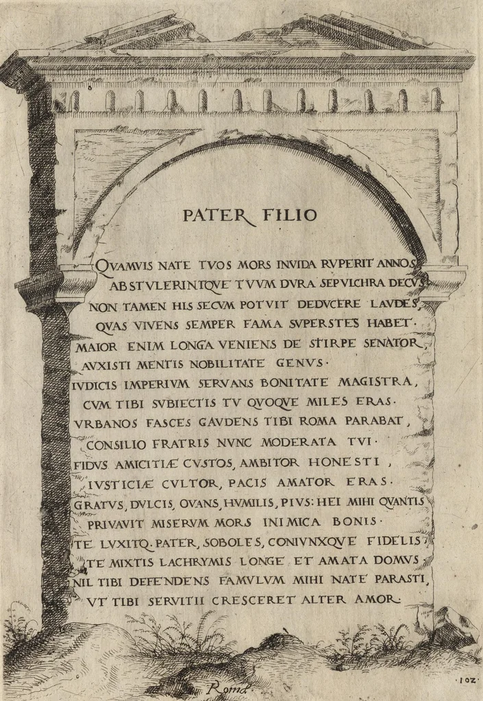 An illustration from Monumenta illustrium virorum, et elogia, 1638, leaf 212