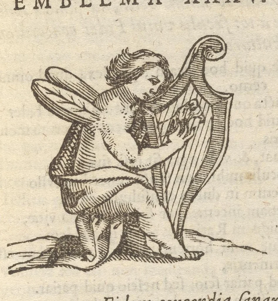 An illustration from Guilielmi HesI Antuerpiensis è Societate Iesu Emblemata sacra de fide, spe, charitate, 1636, leaf 118