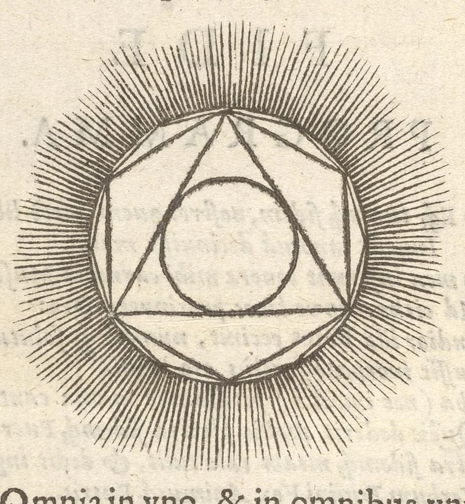 An illustration from Guilielmi HesI Antuerpiensis è Societate Iesu Emblemata sacra de fide, spe, charitate, 1636, leaf 19