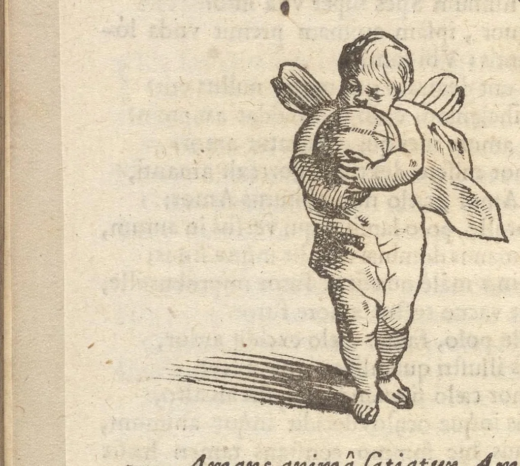 An illustration from Guilielmi HesI Antuerpiensis è Societate Iesu Emblemata sacra de fide, spe, charitate, 1636, leaf 345