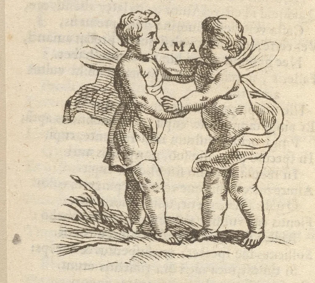 An illustration from Guilielmi HesI Antuerpiensis è Societate Iesu Emblemata sacra de fide, spe, charitate, 1636, leaf 359