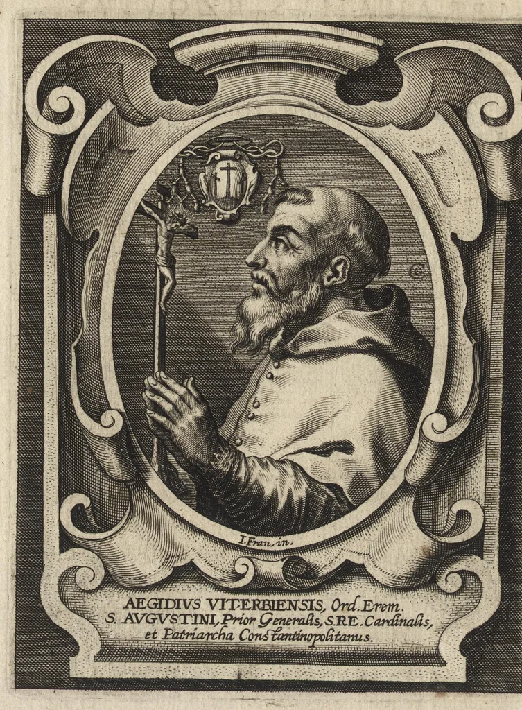 An illustration from Virorum illustrium ex ordine eremitarum D. Augustini elogia : cum singulorvm expressis ad viuum iconibus, 1636, leaf 111
