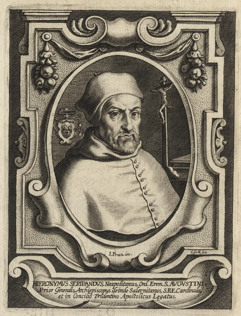 An illustration from Virorum illustrium ex ordine eremitarum D. Augustini elogia : cum singulorvm expressis ad viuum iconibus, 1636, leaf 127