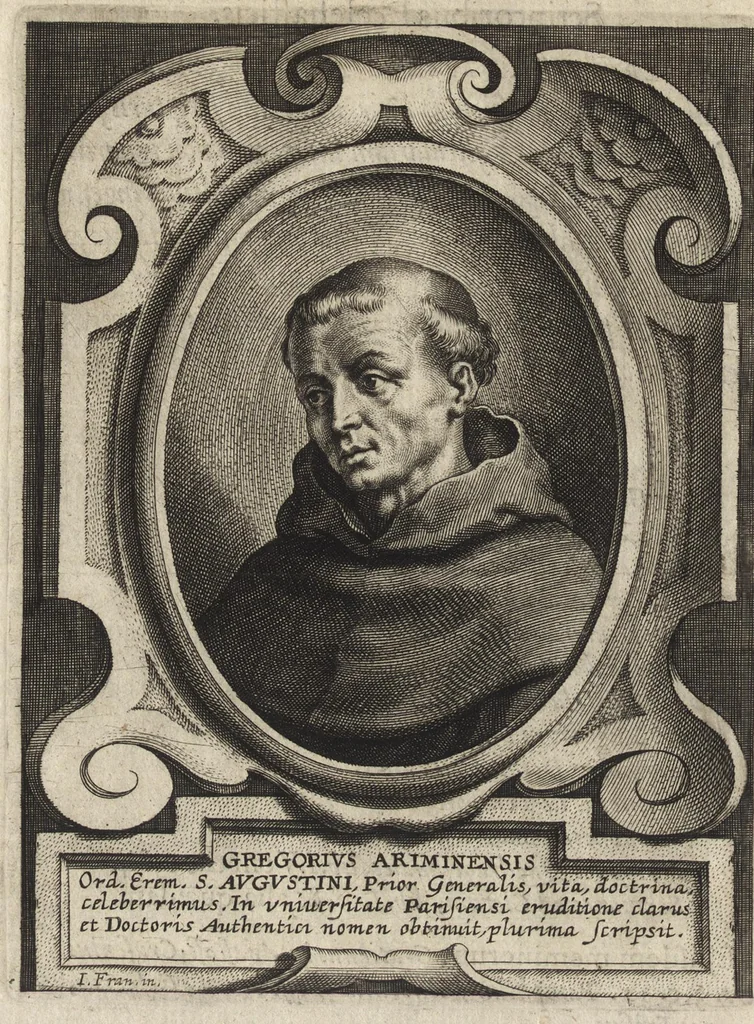 An illustration from Virorum illustrium ex ordine eremitarum D. Augustini elogia : cum singulorvm expressis ad viuum iconibus, 1636, leaf 139