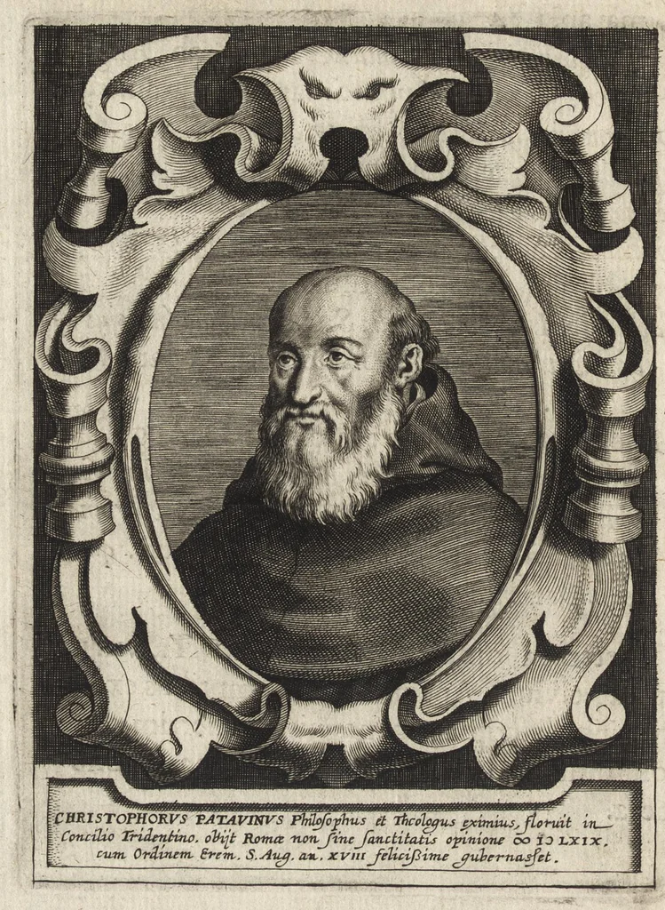 An illustration from Virorum illustrium ex ordine eremitarum D. Augustini elogia : cum singulorvm expressis ad viuum iconibus, 1636, leaf 159
