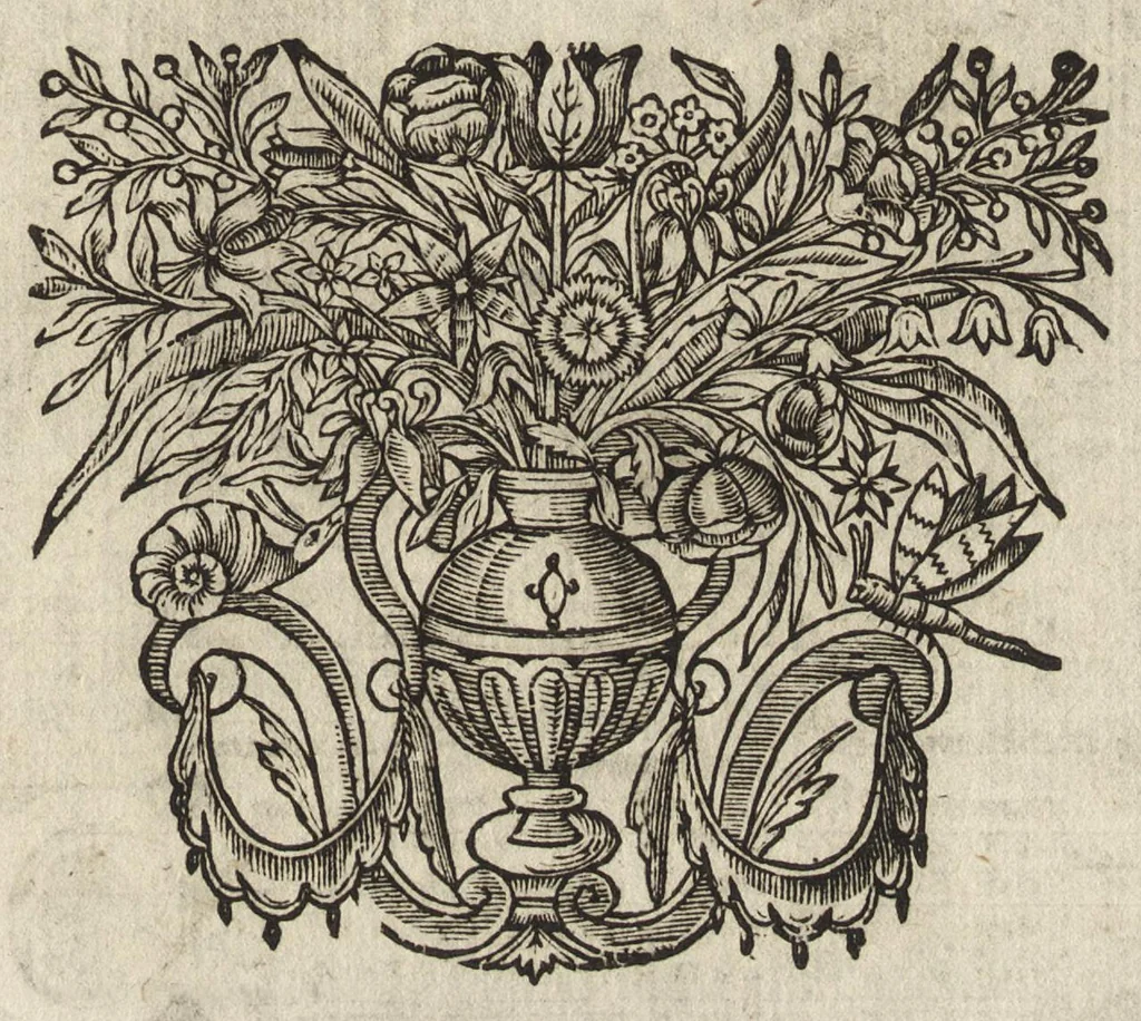 An illustration from Virorum illustrium ex ordine eremitarum D. Augustini elogia : cum singulorvm expressis ad viuum iconibus, 1636, leaf 164
