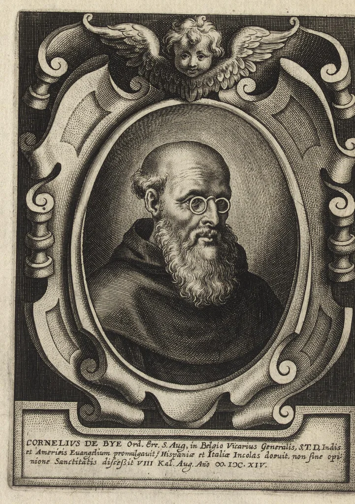 An illustration from Virorum illustrium ex ordine eremitarum D. Augustini elogia : cum singulorvm expressis ad viuum iconibus, 1636, leaf 225