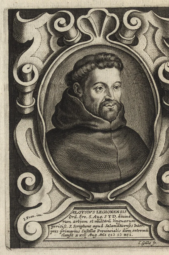 An illustration from Virorum illustrium ex ordine eremitarum D. Augustini elogia : cum singulorvm expressis ad viuum iconibus, 1636, leaf 247
