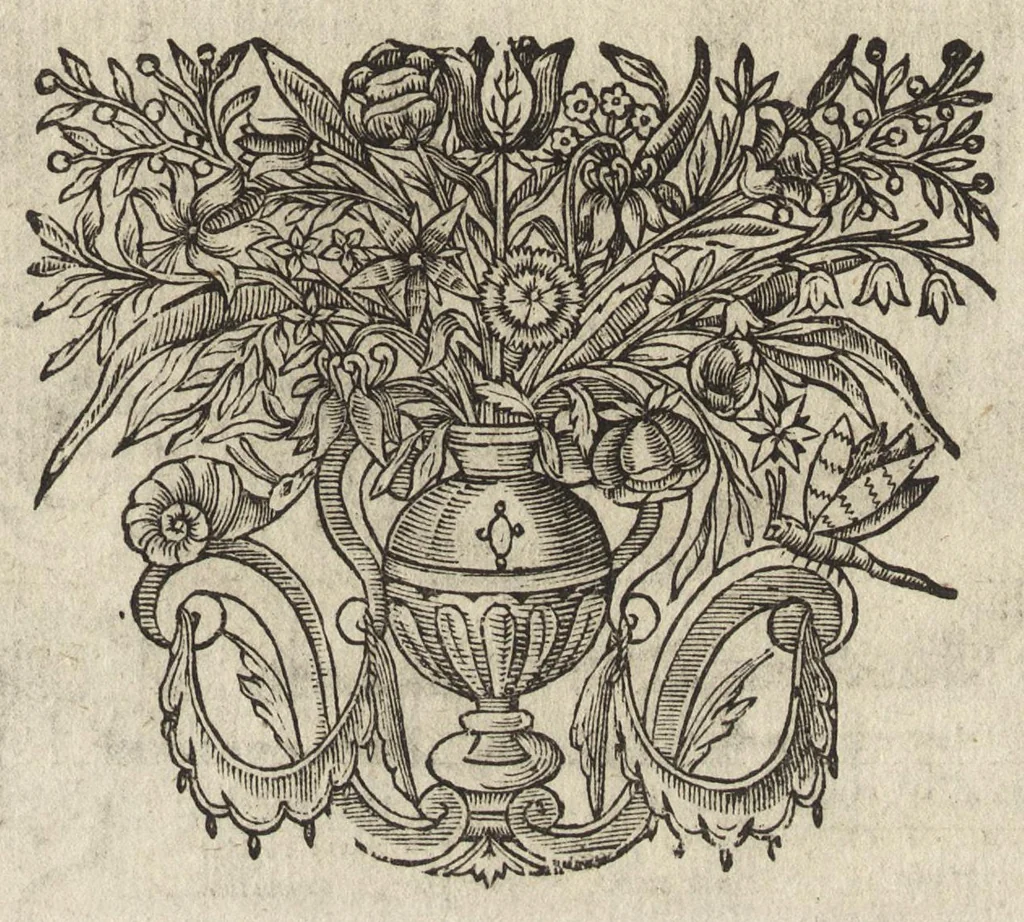 An illustration from Virorum illustrium ex ordine eremitarum D. Augustini elogia : cum singulorvm expressis ad viuum iconibus, 1636, leaf 276