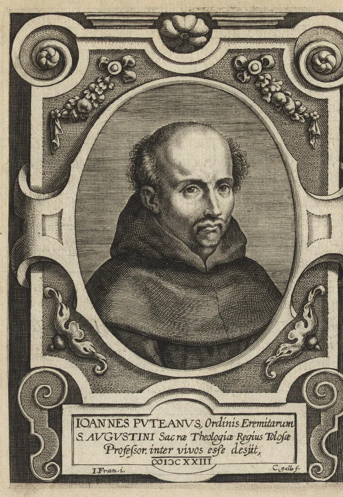 An illustration from Virorum illustrium ex ordine eremitarum D. Augustini elogia : cum singulorvm expressis ad viuum iconibus, 1636, leaf 285