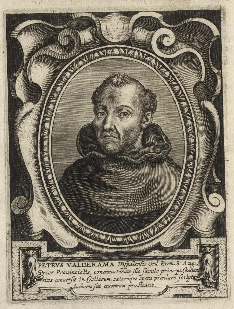An illustration from Virorum illustrium ex ordine eremitarum D. Augustini elogia : cum singulorvm expressis ad viuum iconibus, 1636, leaf 305