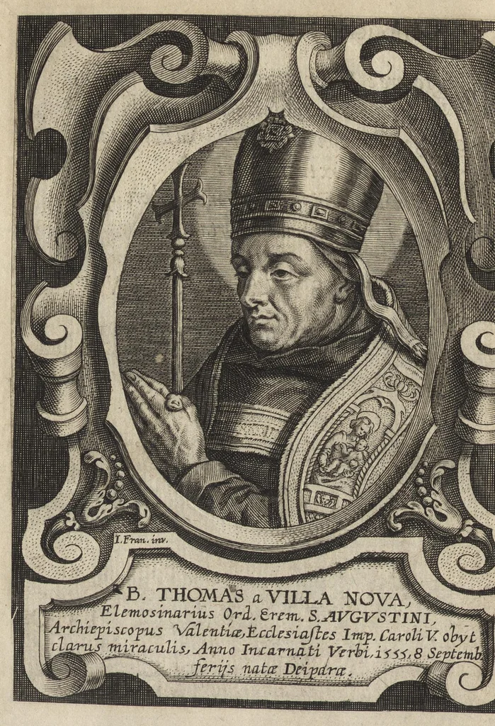 An illustration from Virorum illustrium ex ordine eremitarum D. Augustini elogia : cum singulorvm expressis ad viuum iconibus, 1636, leaf 43