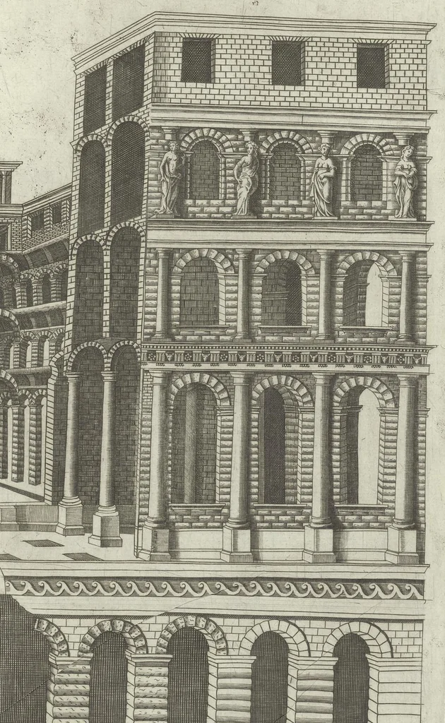 An illustration from Onuphrij Panuinij veronensis augustiniani Antiquitatum veronensium libri octo : nunc primum in lucem editi, 1647, leaf 128