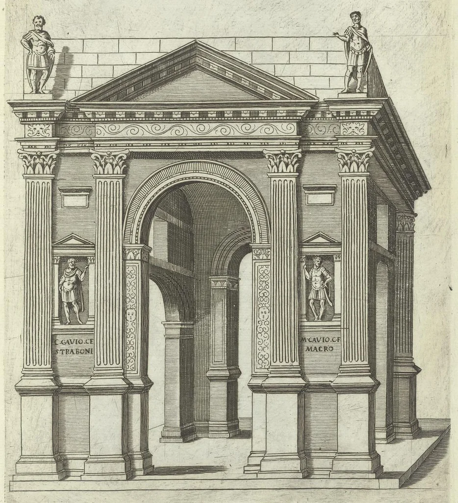 An illustration from Onuphrij Panuinij veronensis augustiniani Antiquitatum veronensium libri octo : nunc primum in lucem editi, 1647, leaf 150