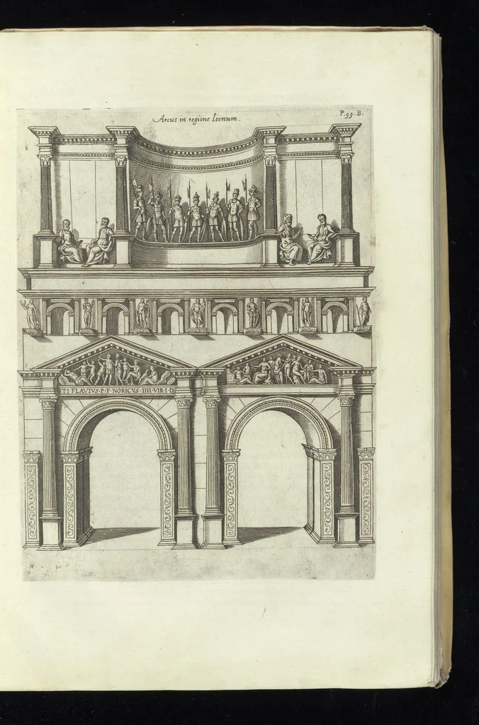 An illustration from Onuphrij Panuinij veronensis augustiniani Antiquitatum veronensium libri octo : nunc primum in lucem editi, 1647, leaf 160