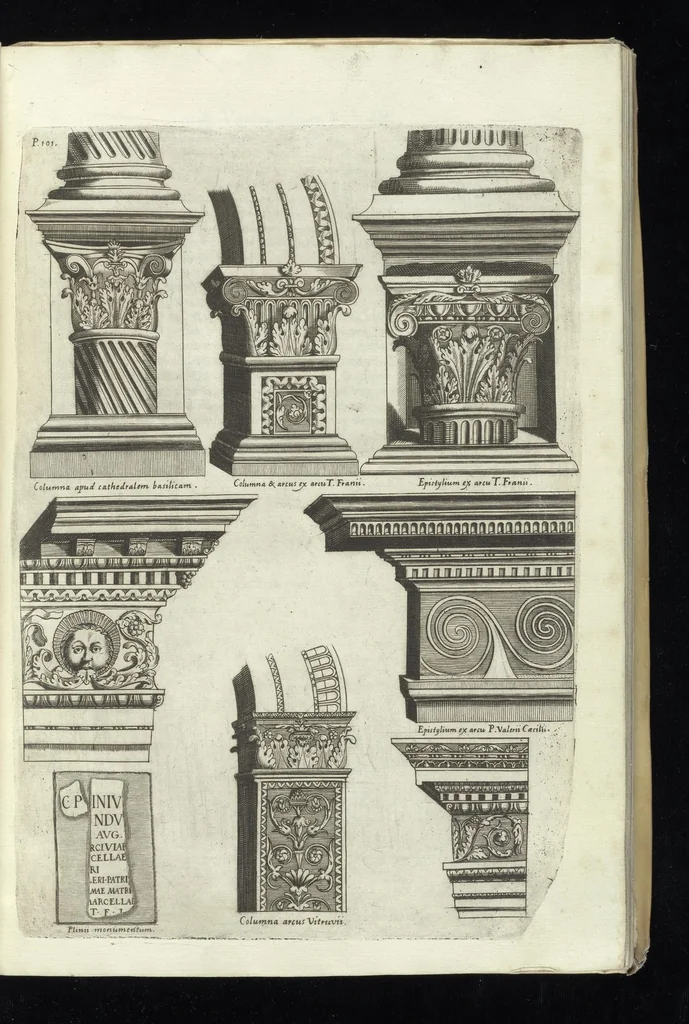 An illustration from Onuphrij Panuinij veronensis augustiniani Antiquitatum veronensium libri octo : nunc primum in lucem editi, 1647, leaf 174