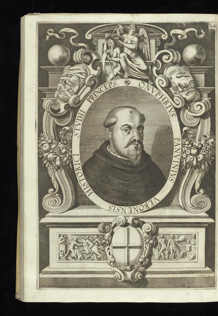 An illustration from Onuphrij Panuinij veronensis augustiniani Antiquitatum veronensium libri octo : nunc primum in lucem editi, 1647, leaf 241