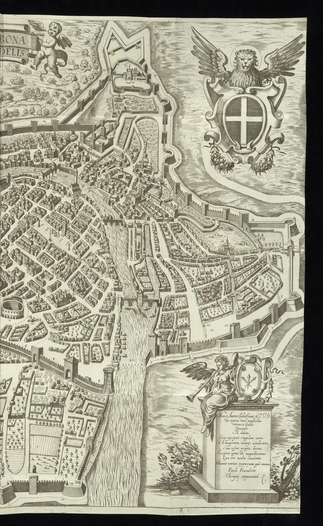An illustration from Onuphrij Panuinij veronensis augustiniani Antiquitatum veronensium libri octo : nunc primum in lucem editi, 1647, leaf 58