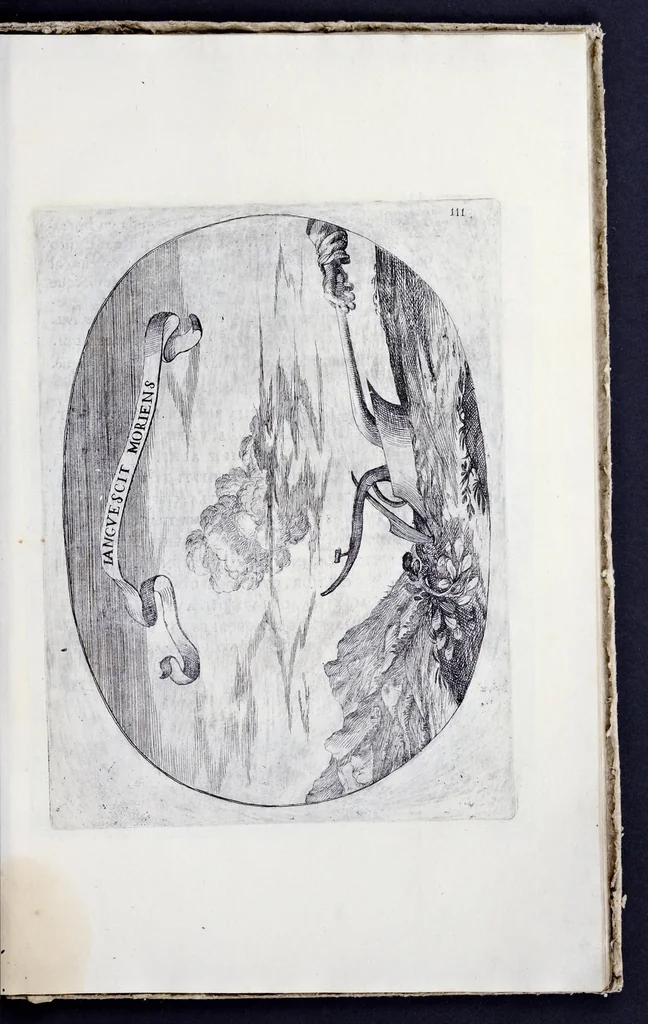 An illustration from Racconto delle sontuose esequie fatte alla serenissima Isabella reina di Spagna nella chiesa maggiore della città di Milano il giorno xxij. decembre dell'anno M.D.C.XLIV, 1645, leaf 122