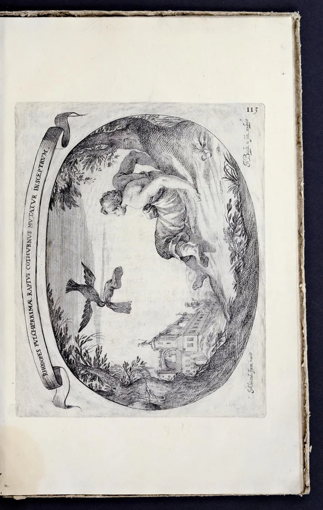 An illustration from Racconto delle sontuose esequie fatte alla serenissima Isabella reina di Spagna nella chiesa maggiore della città di Milano il giorno xxij. decembre dell'anno M.D.C.XLIV, 1645, leaf 124