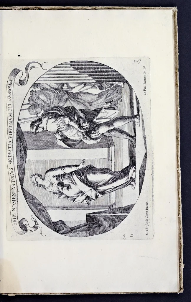 An illustration from Racconto delle sontuose esequie fatte alla serenissima Isabella reina di Spagna nella chiesa maggiore della città di Milano il giorno xxij. decembre dell'anno M.D.C.XLIV, 1645, leaf 128